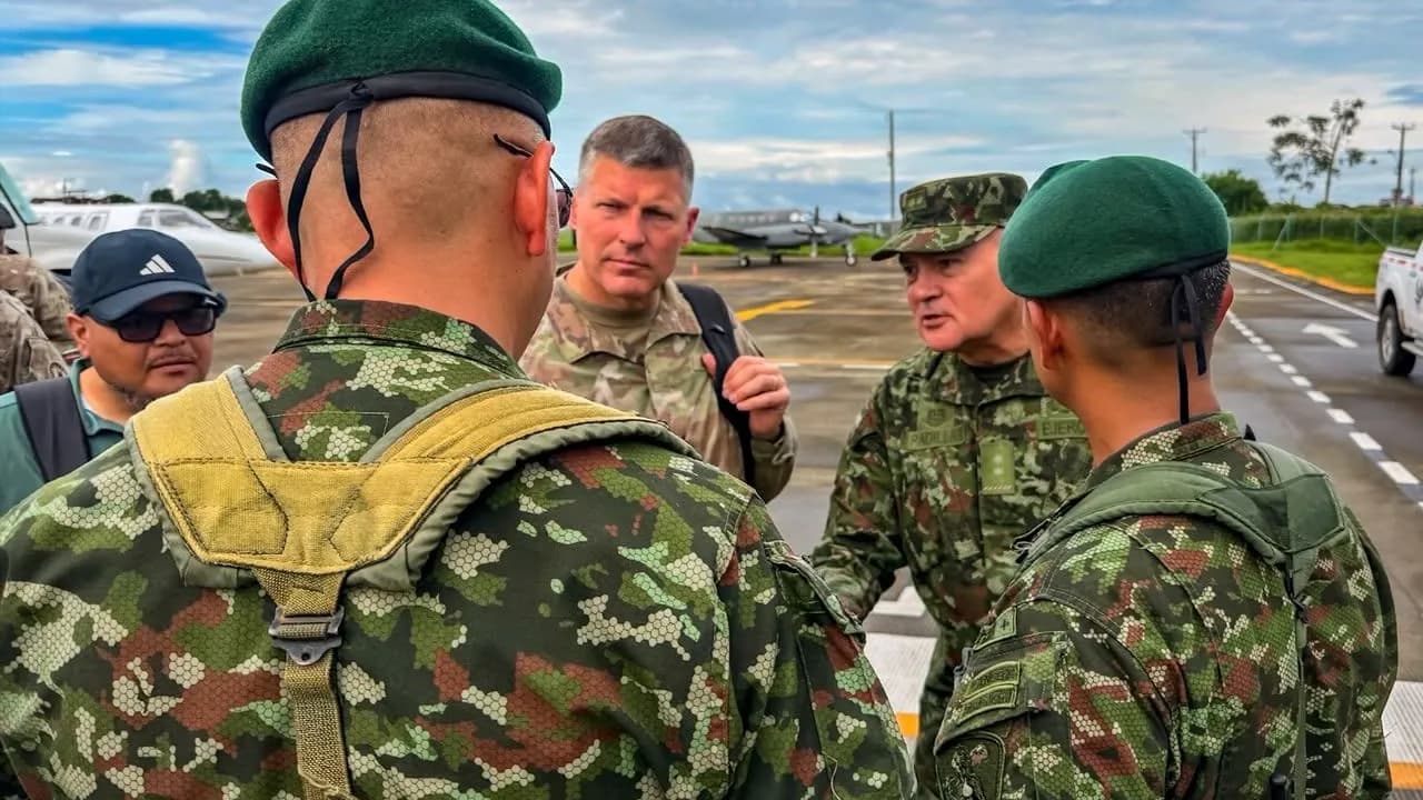 General de EE. UU. visitó Tumaco y Tolemaida para fortalecer cooperación militar con Colombia