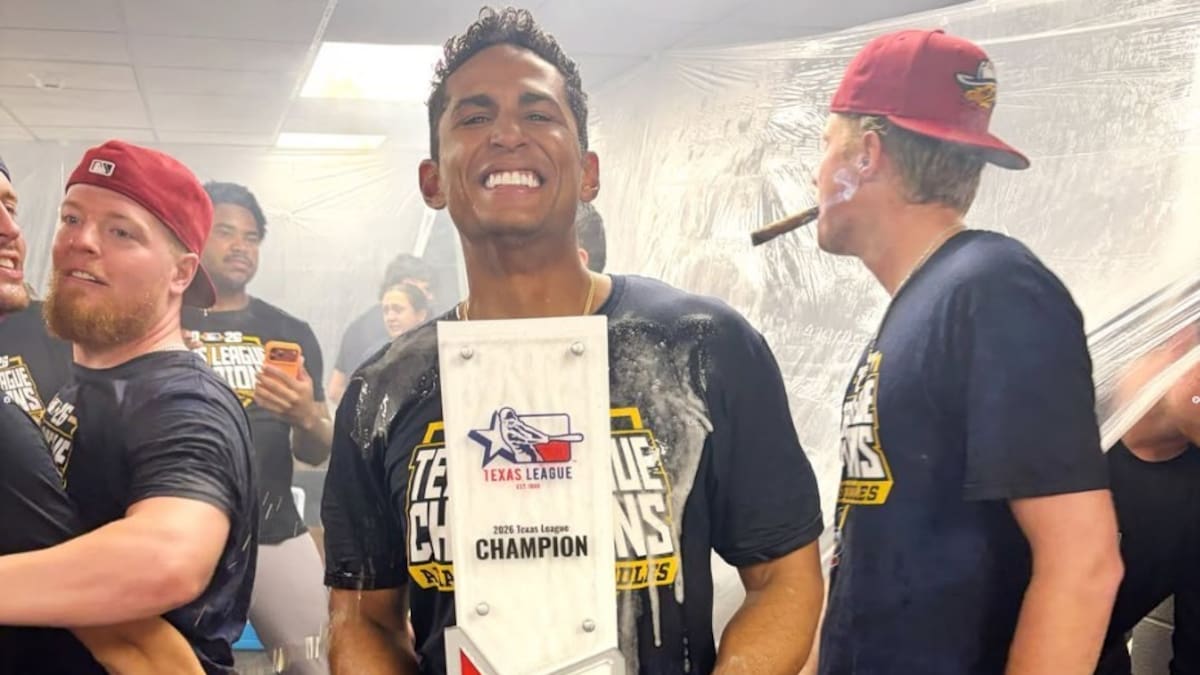 Jaime Del Valle también celebra en Estados Unidos: campeón de la Texas League con Amarillo Sod Poodles